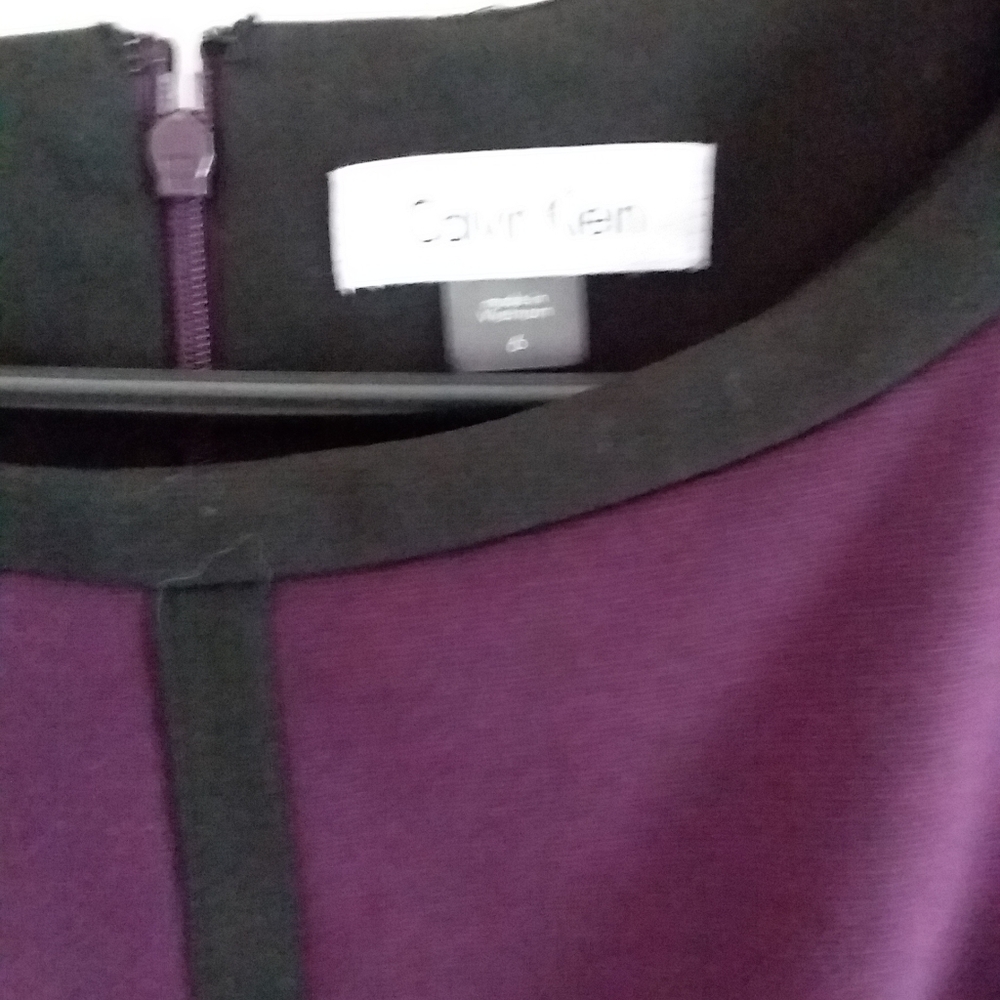 Dress dark purple, size 6, Calvin Klein
